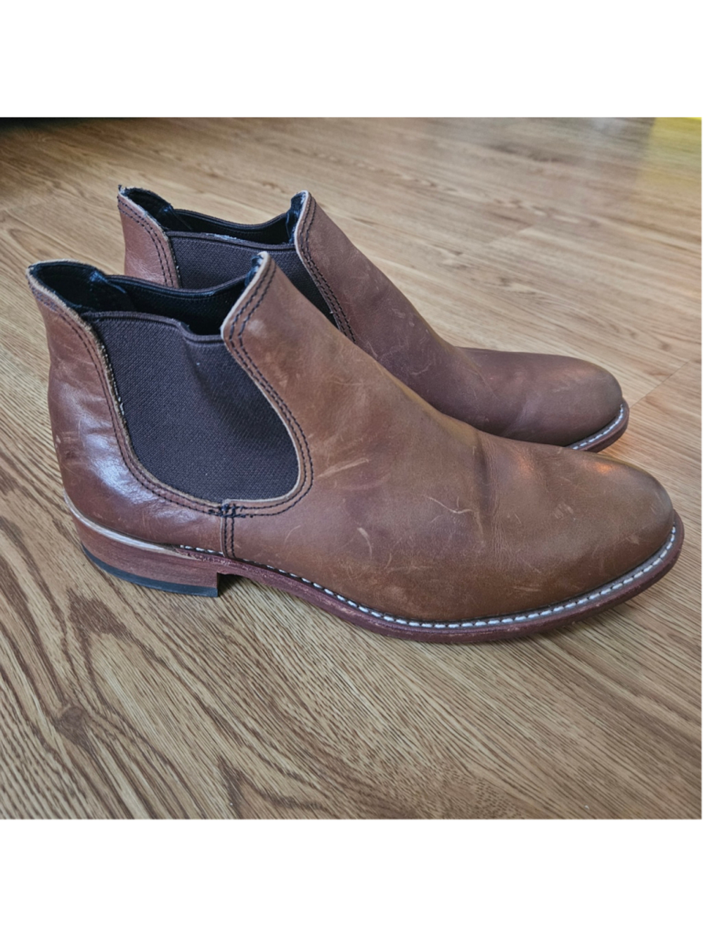 Red Wing Shoes Carol Chelsea Boots Brown Leather Pull On Womens 9